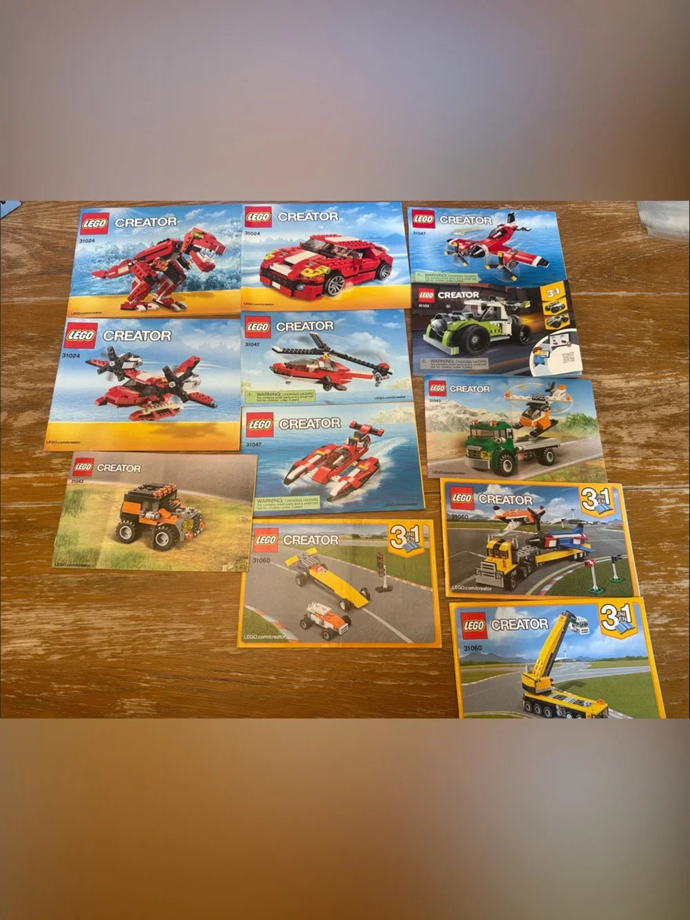LEGO Creator Assorted Building Set Manuals